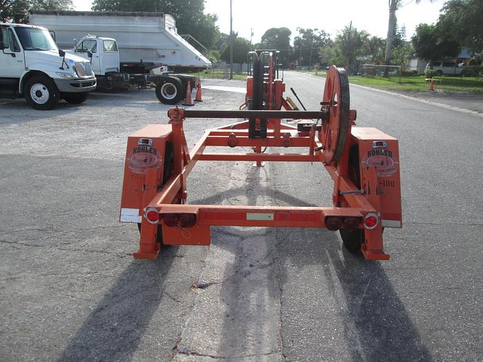 Used Single Axle Cable Reel Trailer