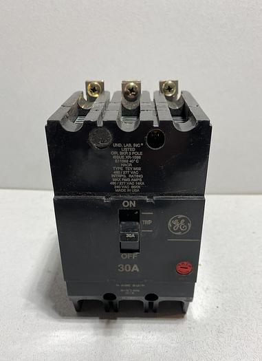 Parts only General electric TEY M02 30 Amp Circuit Breaker 3 Pole 480/277 Vac (B9)