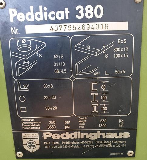 Gebraucht Profilstahlschere Peddinghaus Peddicat 380