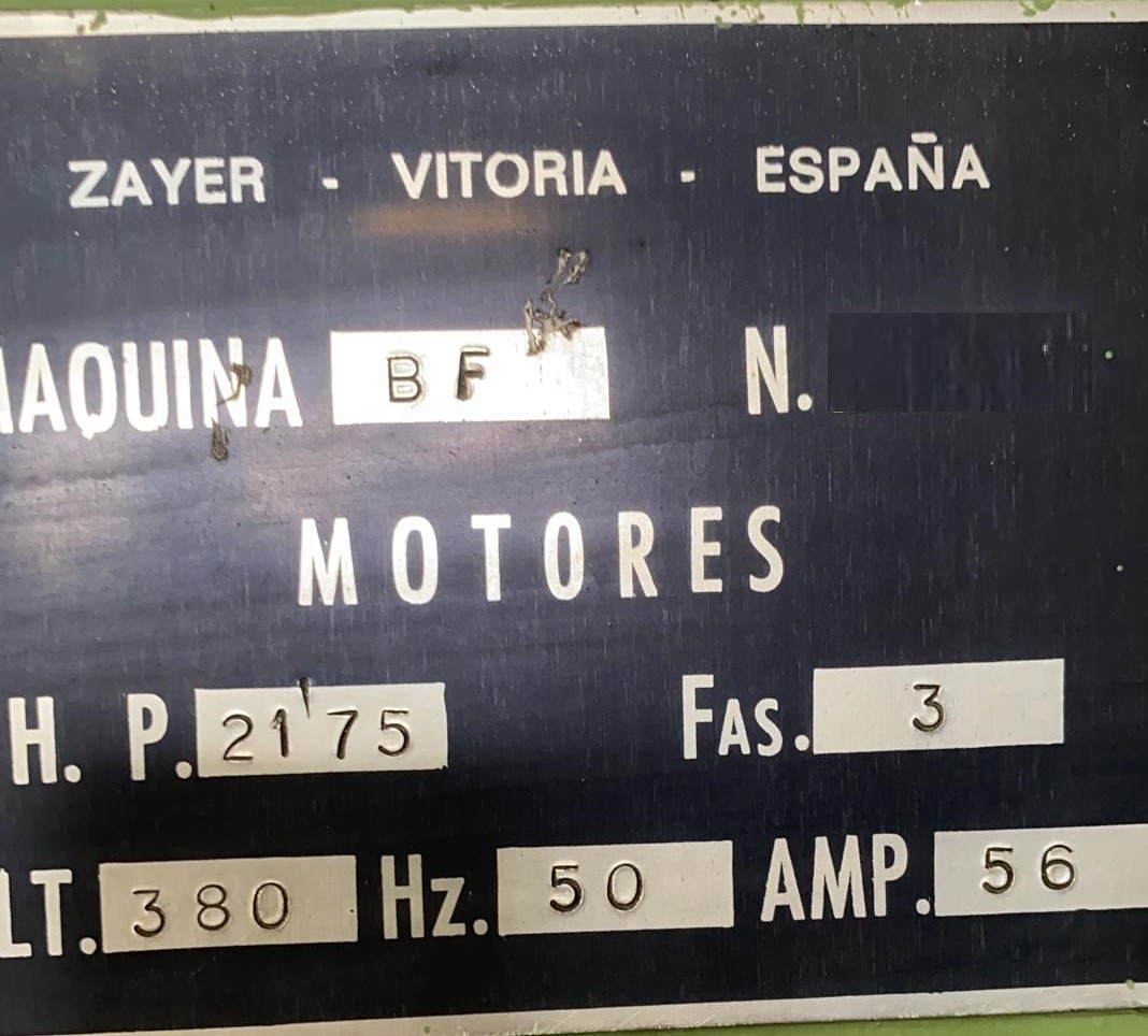 Gebruikt ZAYER 2500 BF