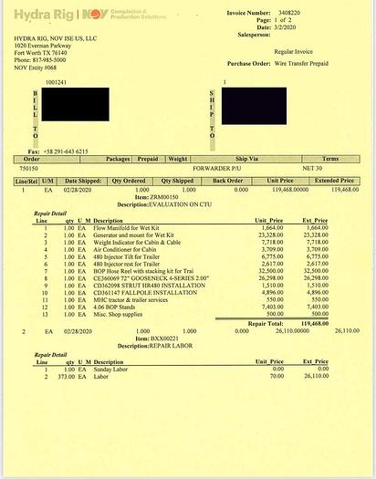 Used 2010 NOV HYDRARIG Coiled Tubing Unit w/ HR 480 Injector