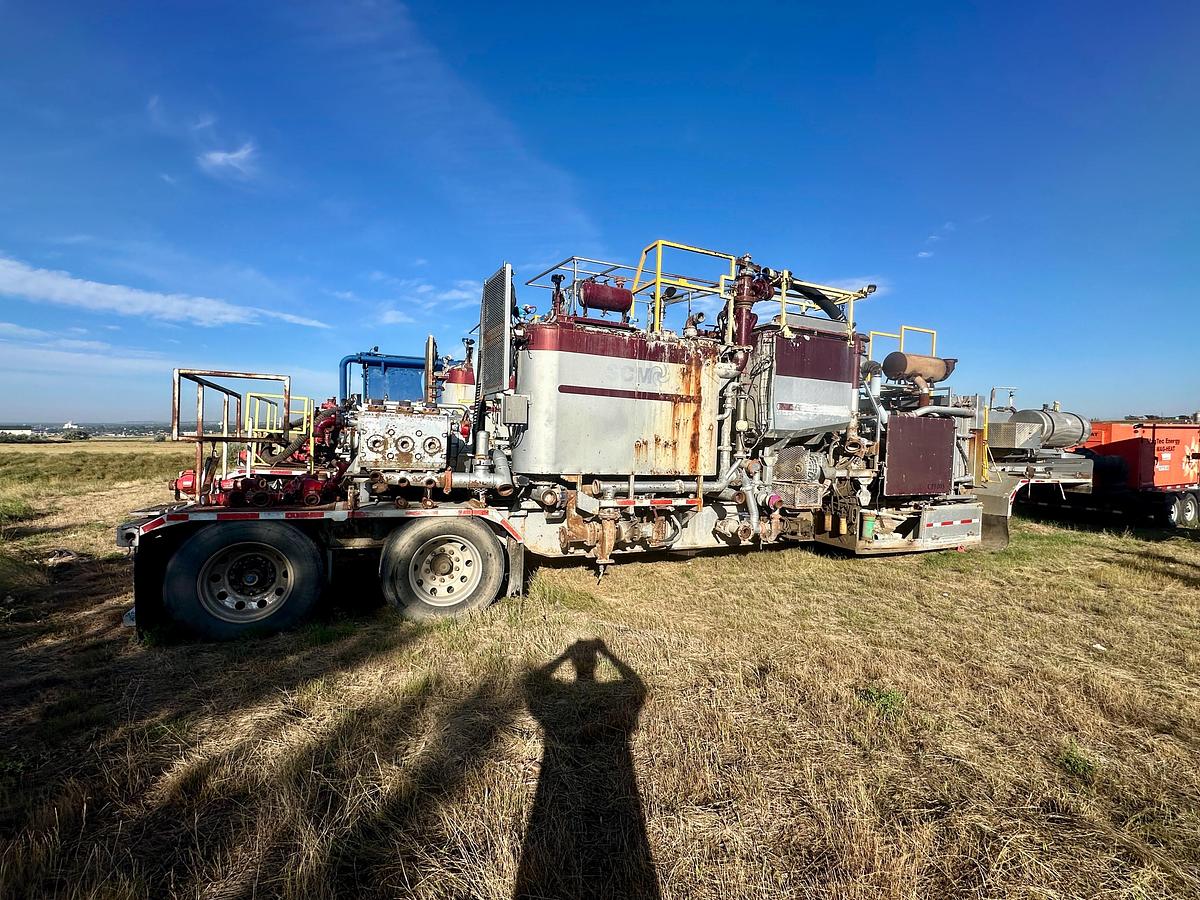 Used 2012 SANJEL TWIN 1200HP CEMENT PUMPER GD