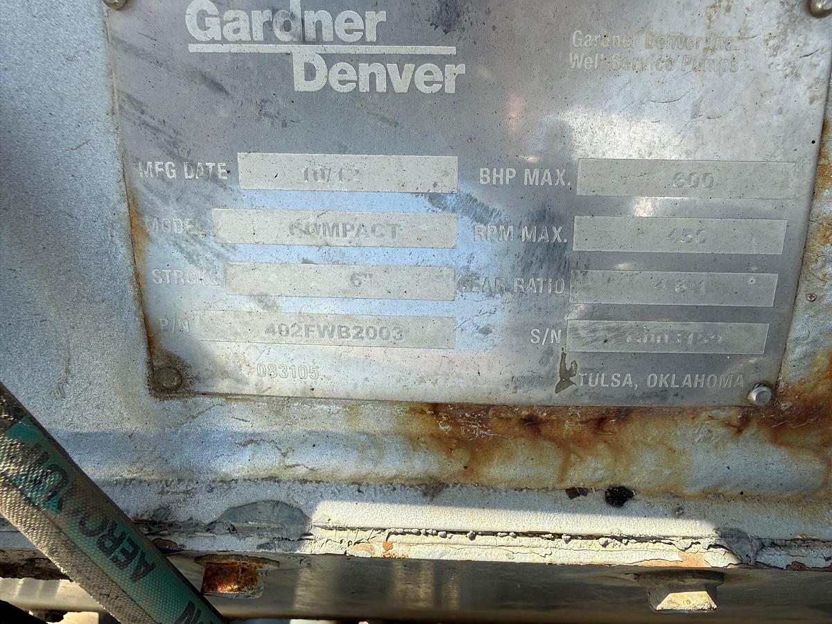 Used 2012 SANJEL TWIN 1200HP CEMENT PUMPER GD