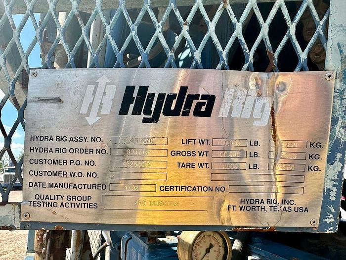 Used 2002 Hydrarig HR 480 injector