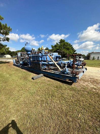 Used NOV JWS 400 5K Triplex Pump Skid