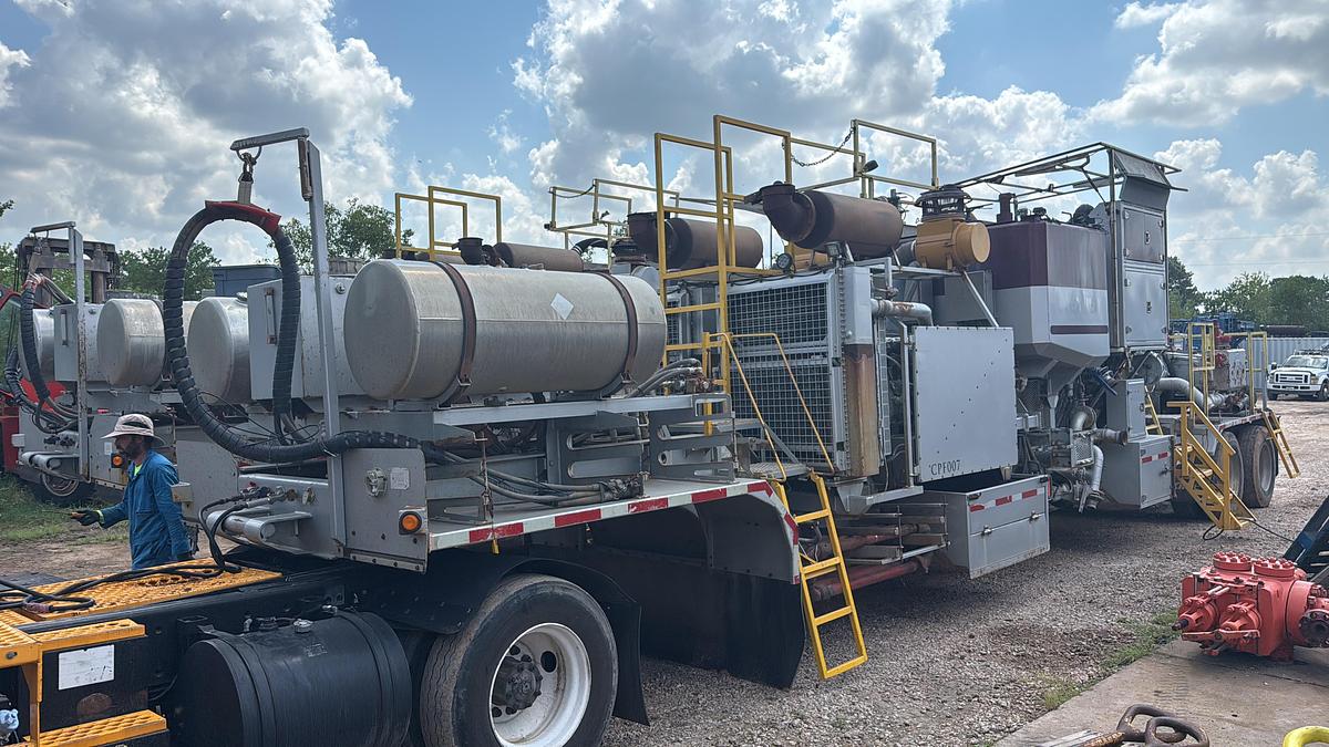 Used 2012 SANJEL TWIN 1200HP CEMENT PUMPER SPM
