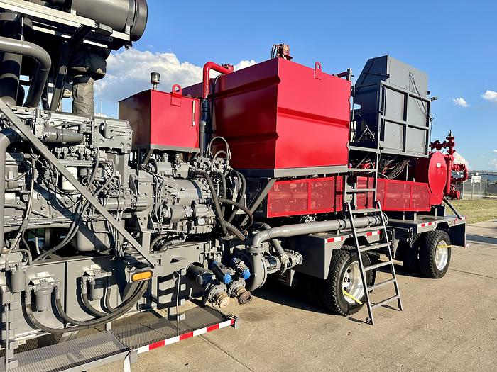 Refurbished 2010 TEAS Twin HT-400 Triplex Fluid Pump Trailer