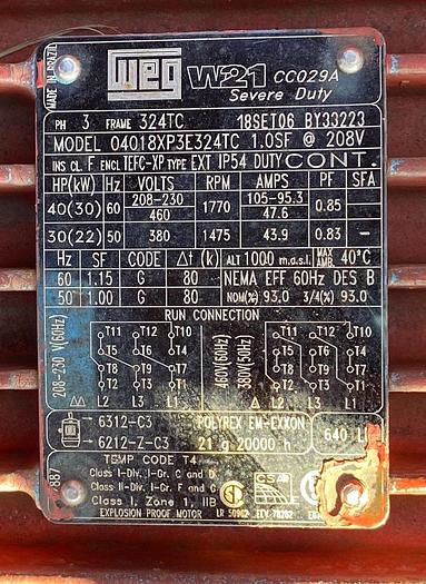 Used Twin 40 HP Offshore Redundant HPU