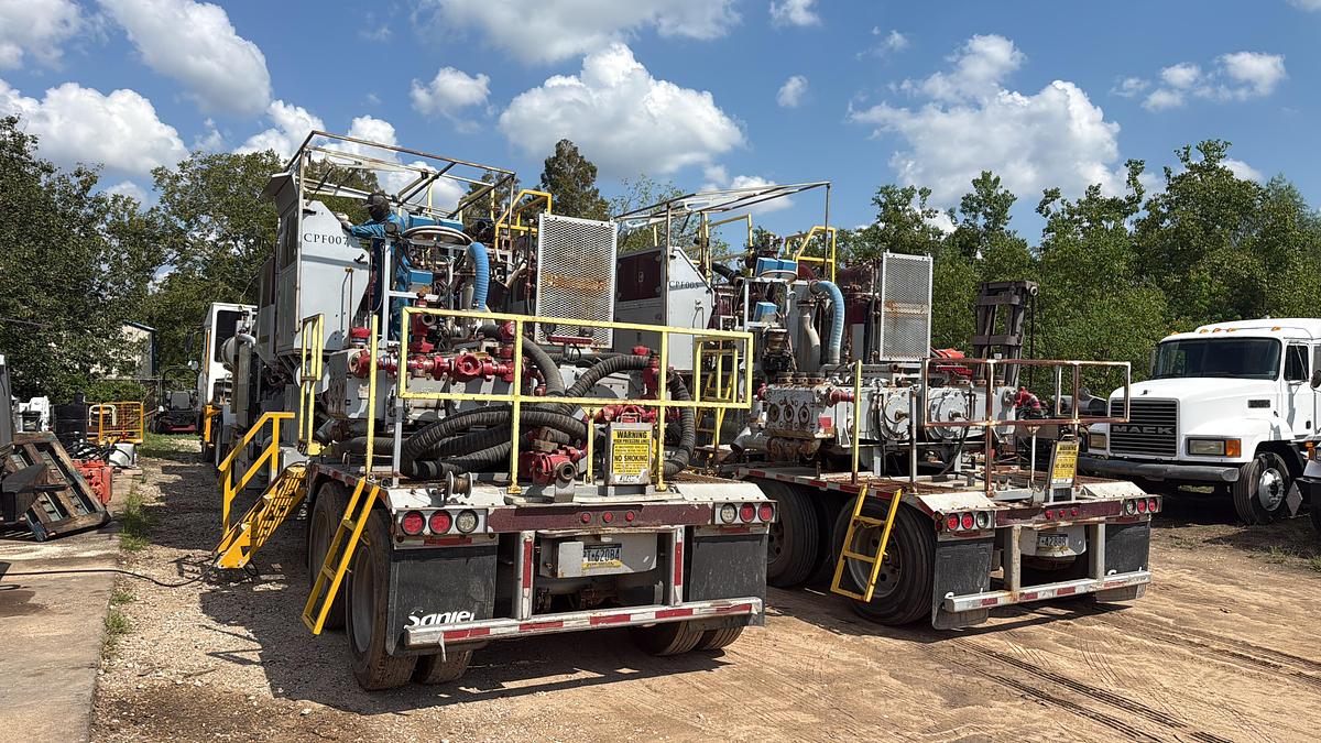 Used 2012 SANJEL TWIN 1200HP CEMENT PUMPER SPM