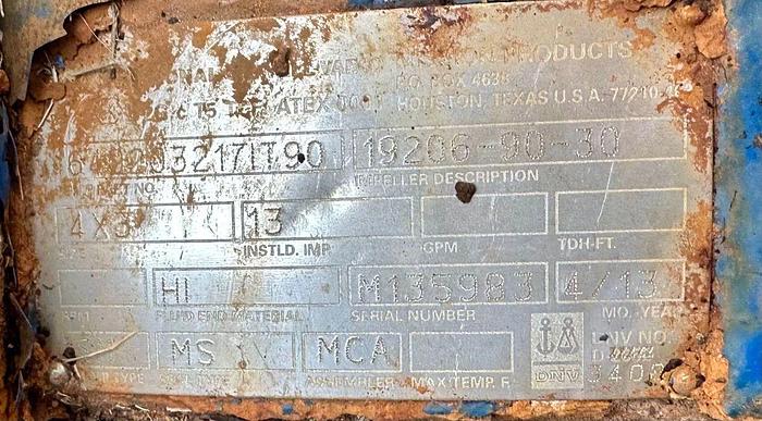 Used 2011 GARDNER DENVER PAH 5K TRIPLEX WELL SERVICE PUMP SKID