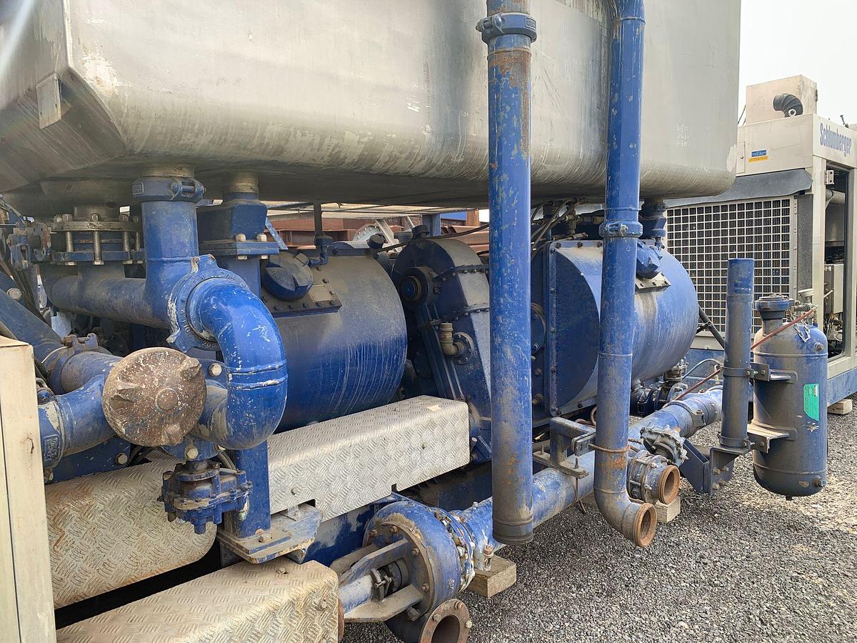 Used 2001 SLB CPS-361 Twin Cementing Skid W/ Arctic Trailer