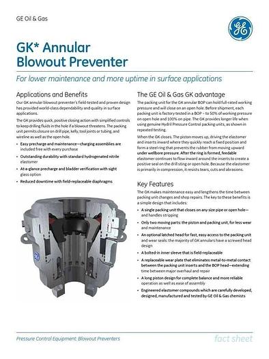 Used HYDRIL GK 7-1/16" 10K Blowout Preventer (Out of Cert)