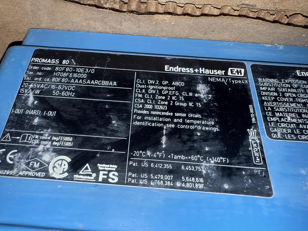 Used Endress+Hauser Cement Denso Sets