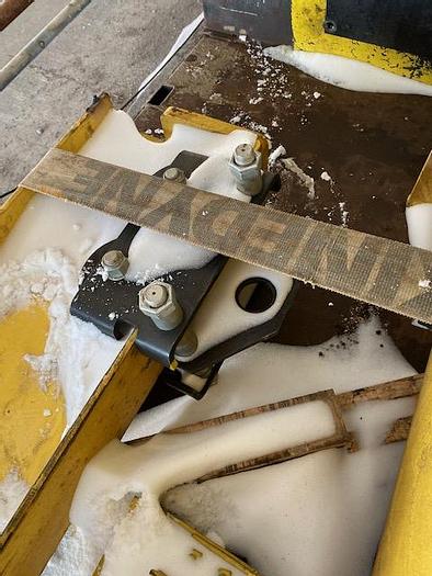 Used 1/2-Ton x 10'-6" Free Standing Jib Crane w/ 1/2-Ton Coffing Hoist