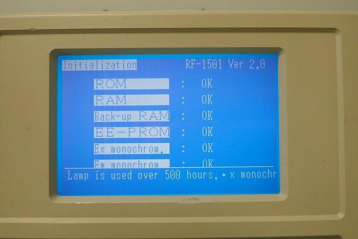 Used Shimadzu RF-1501 206-62901 Spectrofluorophotometer with Manual