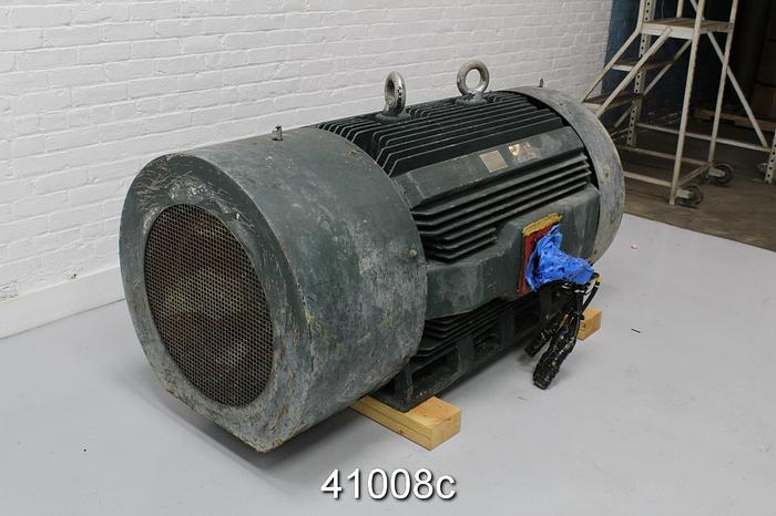 Used Toshiba 300 HP A/C Motor, 300 Hp, 890 Rpm, 460 Volts #41008