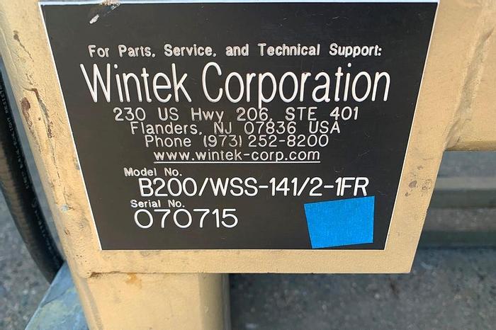 Used Pump, Vacuum, 10 HP, Wintek, Ndl B200, Dekker, Booster #C743960