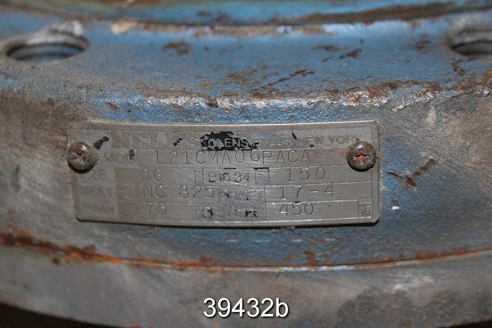 Used Neles Jamesbury 6" Pneumatic Butterfly Valve, L21CMA06PACA #39432