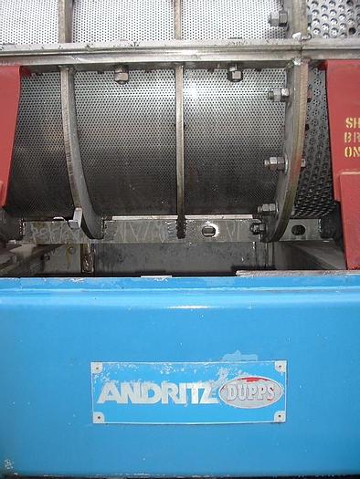 Used Andritz Dupps 3620C Dewatering Screw Press And 3.O Meter Gravity Table #23968