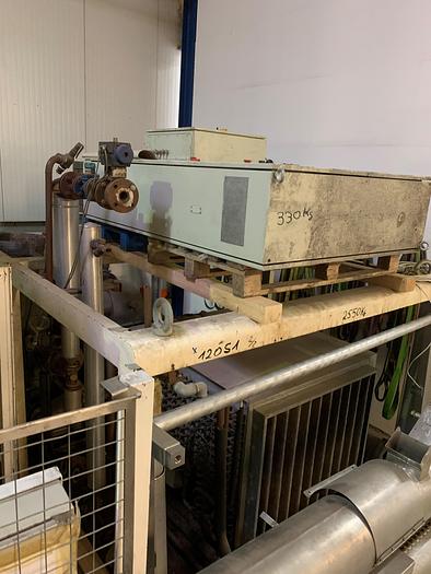 Gebraucht gebr. Drageeanlage CARLE + MONTANARI Type 1800 mit Edelstahlband, ca. 1800 mm