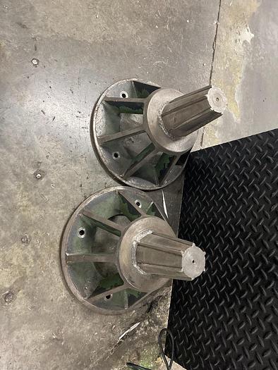 Used 72" WIDE POWELL SHAFTLESS FLOOR PICK UP UNWIND STAND - PENDING SALE