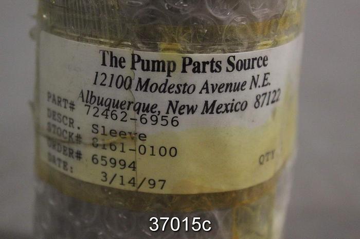 Unused Goulds 3135 Pump Shaft Sleeve, Goulds Part No. 72462-6956 #37015