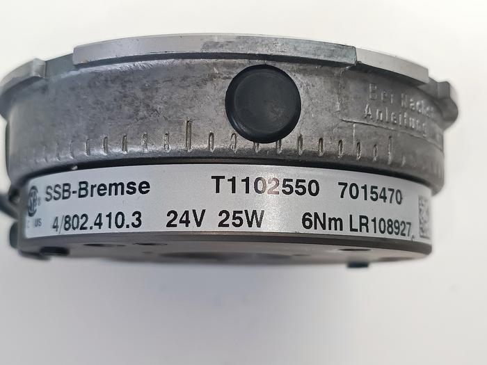 Gebraucht SSB Bremse, 4/802.410.3 24V, 25W, 6Nm, SSB, neu