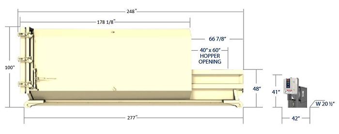 Used Wastequip Model 265 35-yard Self-Contained Compactor