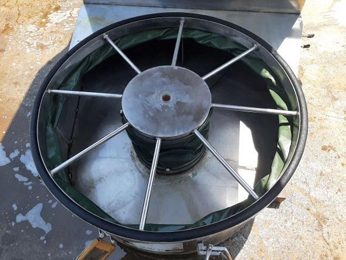 Used Dryer, Fluid Bed, 46" Diameter, Stainless Steel, Steam Heated, 120 Kilograms #S744728