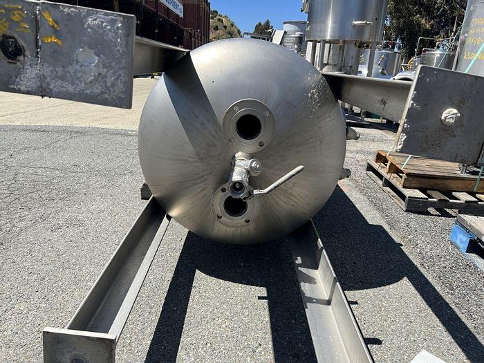 Used Tank, 425 Gallon, Stainless Steel, 55 PSI, DT/DB, Morfab #S744614