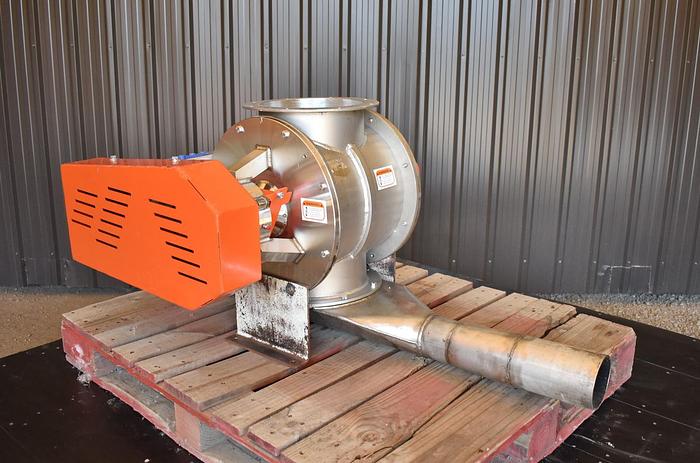 Used USED KICE ROTARY AIR LOCK VALVE, VBS 14X10, STAINLESS STEEL