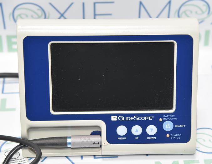 VERATHON GLIDESCOPE 0231-0003 GVL WITH MONITOR, ADULT 3-4 BATON 0570-0185 AND POWER CABLE