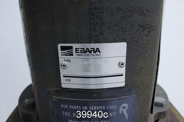 Used Ebara Vertical Multistage Pump, Type EVMUG45 6-0 #39940