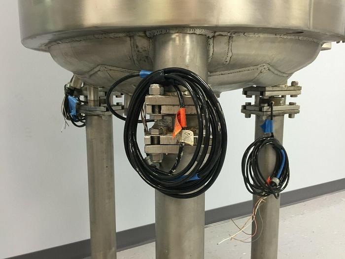 Used Lee 250 316 SS Vacuum pressure Double Motion Processor mixing tank, load cells