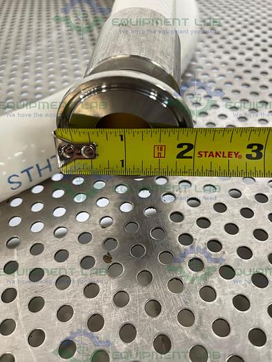 Used Sani Tech  STHT-R-HD-1000 120" Silicone Hose w/ 1" Sanitary Fitting