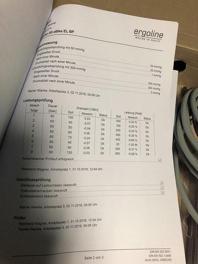 Used GE ergometer eBike EL