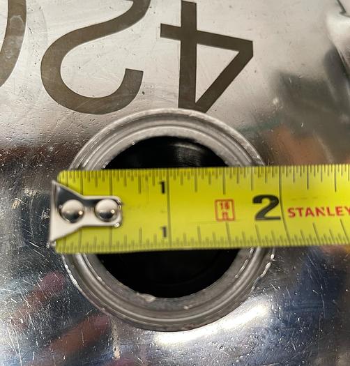 Used Precision 13 Gallon 316L Stainless Steel Jacketed Reactor 50 PSI