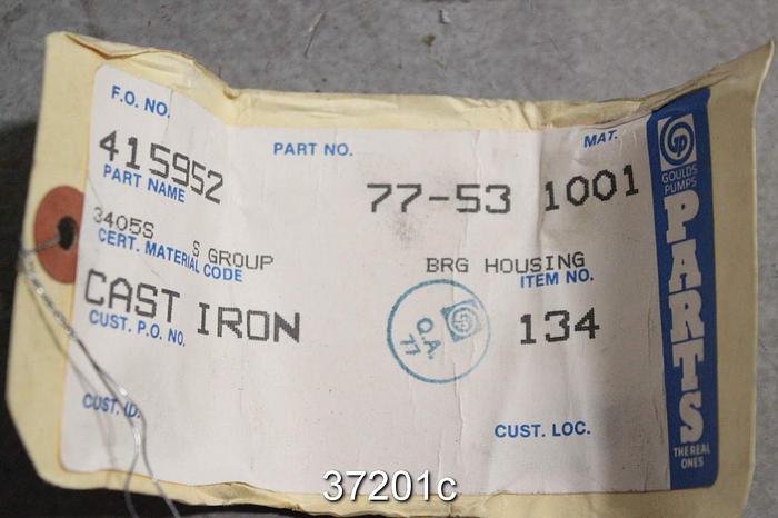 Unused Goulds 3405 S Pump Bearing Housing, 77-53 #37201