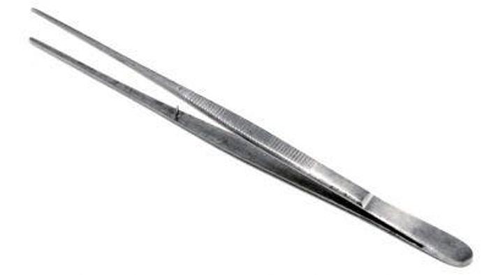 Used Forceps Tissue Dissecting Fine Point Plain 200mm (8in)