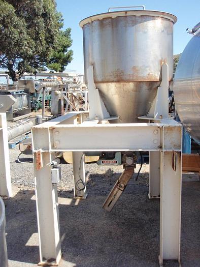 Used Tank, 120 Gallon, S/st, 33-1/2" X 24", CB/FT, #C694144