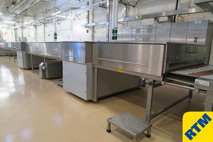 Used Enrobing Line, Cooling Tunnels & Temperers