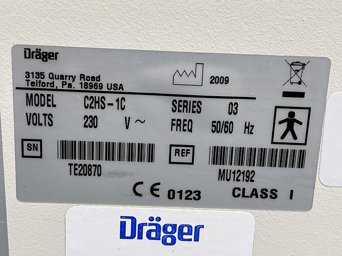 Gebraucht Dräger C2HS-1C Babyinkubator Isolette C2000