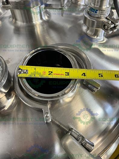 Used Precision  250 Liter Stainless Steel Jacketed Reactor 400 PSI w/ Reliance Motor