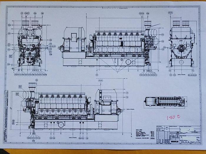 Caterpillar 16CM32C Brand New 6 generators