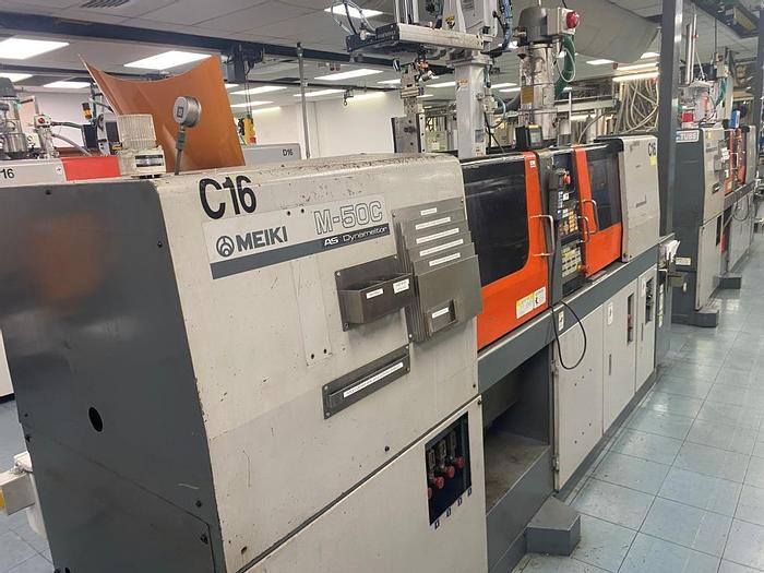 Used 2000 Meiki M-50C-AS-DM Injection Moulding Machine