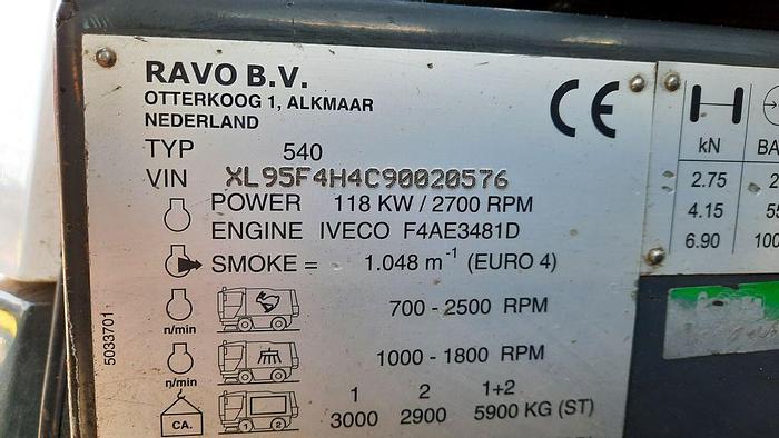 Gebruikt 2009 RAVO 540 STH