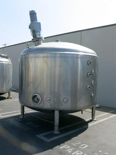Used DCI 6000 Liter Stainless Steel Jacketed Reactor w/ Top Agitator 40 psi / 125 psi