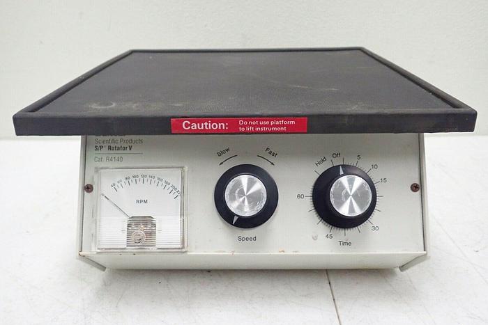 Used Baxter Scientific Products R4140 Variable Speed Analog Timer S/P Rotator V