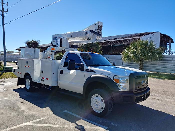 Used Altec AT40-MH 45ft Bucket Boom on 2016 Ford F550 4x4 Reg Cab Utility Truck - 05890