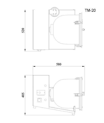 Promarks Model TM20 Table Top Marinating Vacuum Tumbler